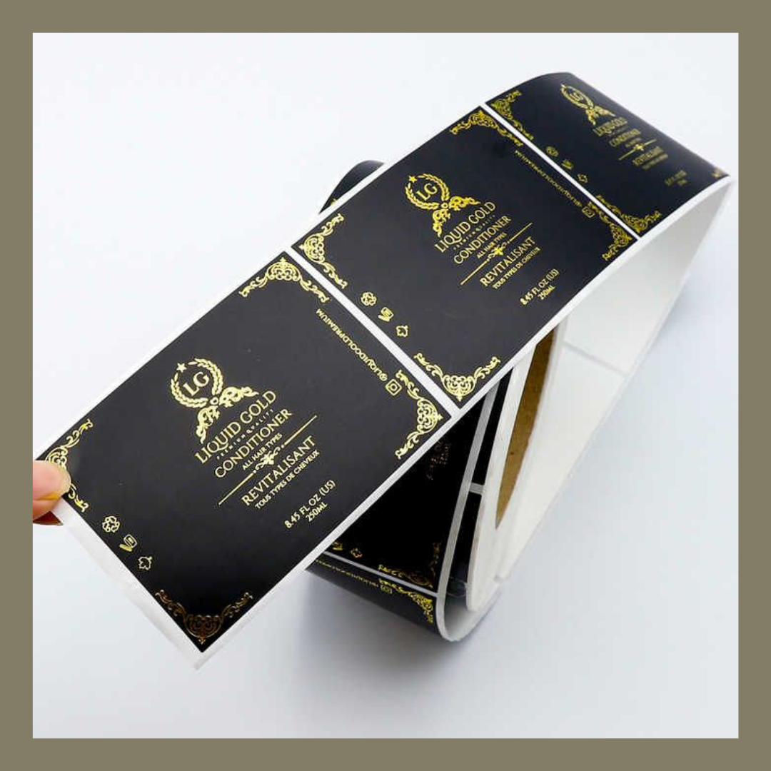 Premium Gold Bopp Labels