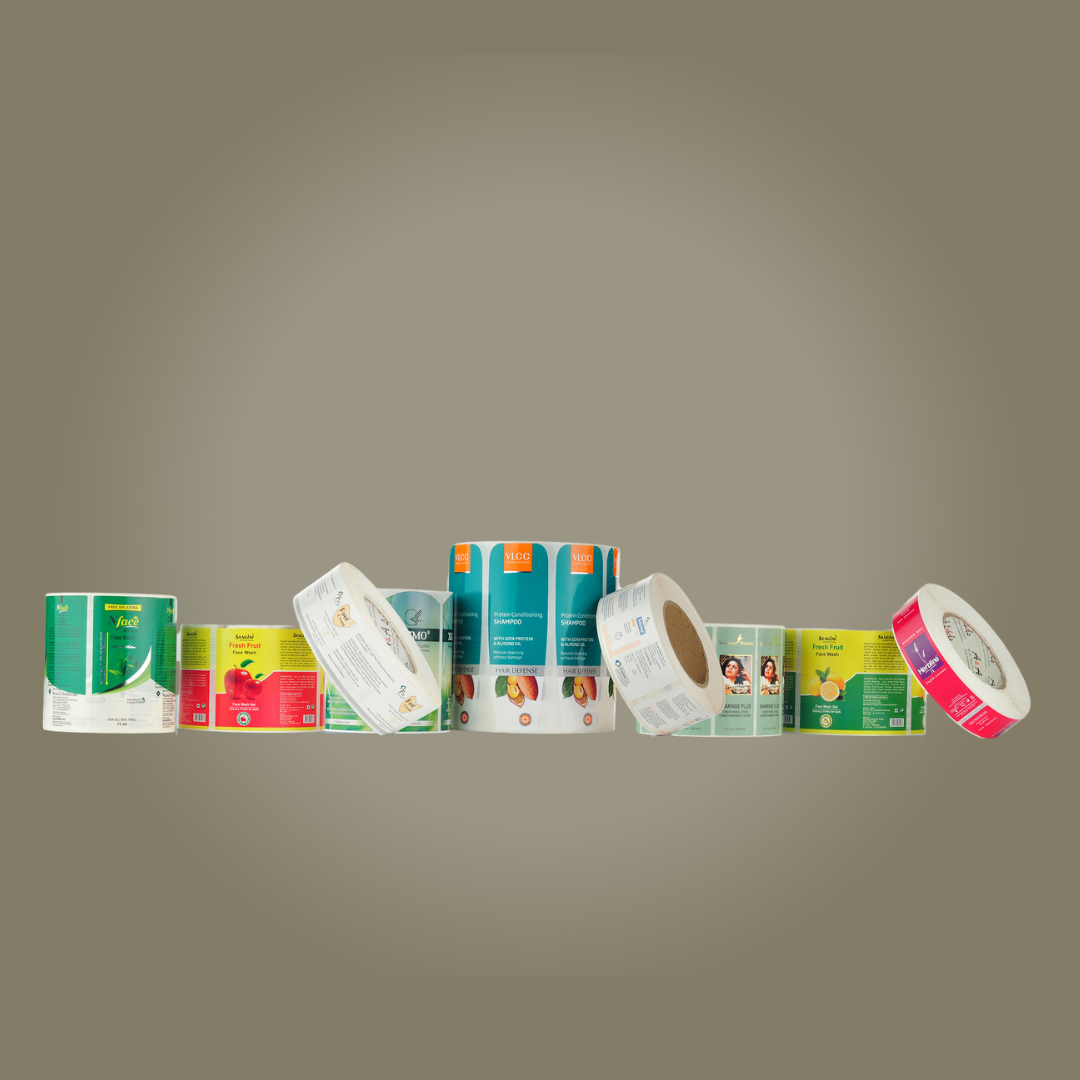 Custom skincare brand labels